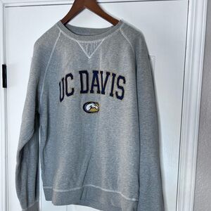 UC Davis Gray Men's Sweater - Small